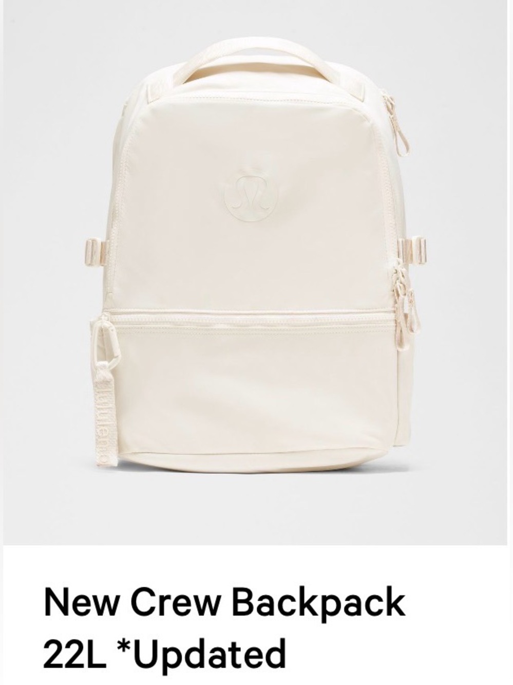 lululemon athletica New Crew Backpack in Cream